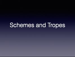 Tropes and schemes